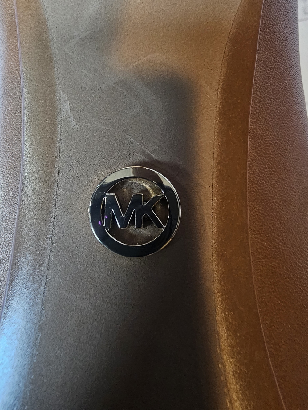 Michael Kors Brown Open-Toe Heeled Booties - Picture 8 of 9